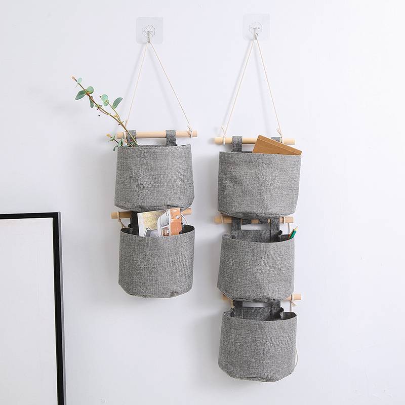 Wall-Mounted Multi-Grid Storage Bags for Home Decor