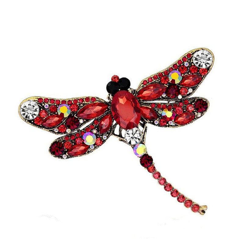 Vintage Dragonfly Brooch Scarf Clip Fashion Accessory