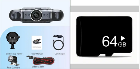 4-Channel HD Wi-Fi Car Dash Cam