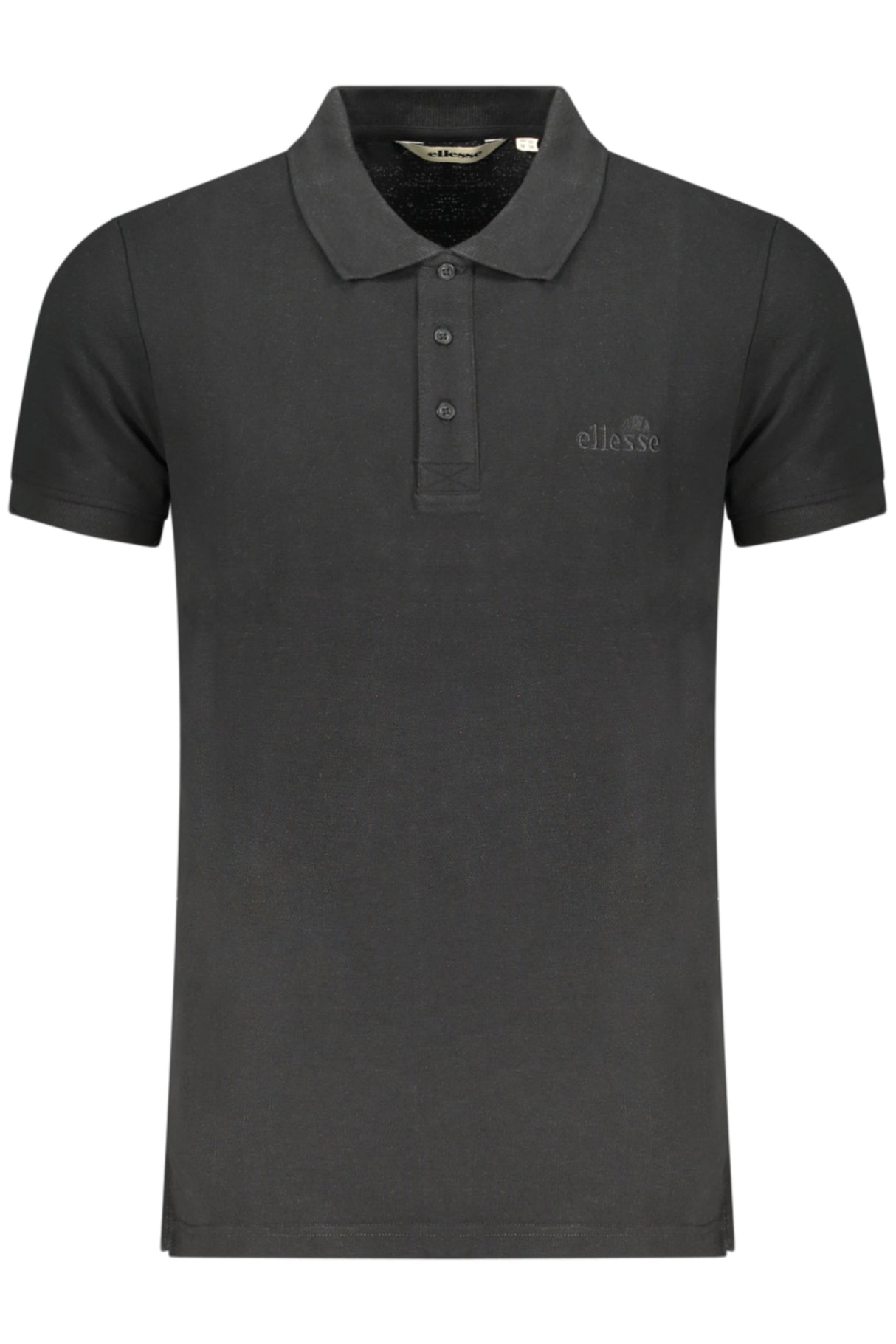 ELLESSE MEN'S SHORT-SLEEVE POLO SHIRT BLACK