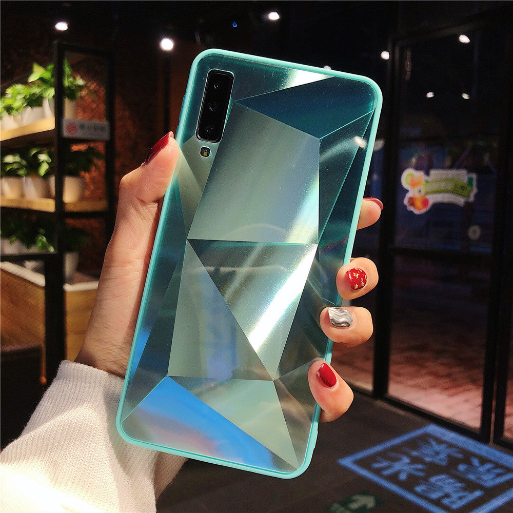 Diamond Rhombus Pattern Mirror Phone Case