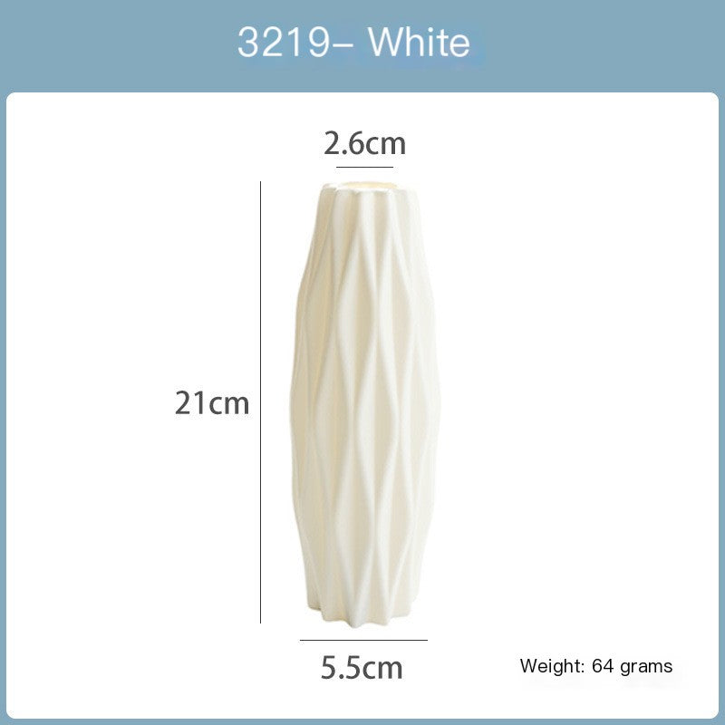 Modern Plastic Flower Vase for Home Decoration (1pc)