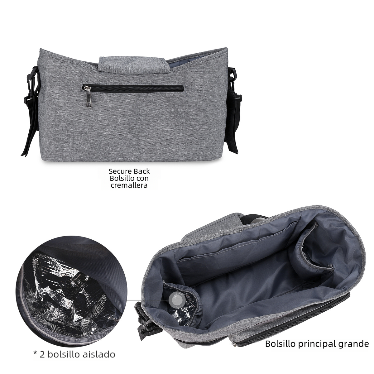 Baby Stroller Bag with Insulation and Storage Features