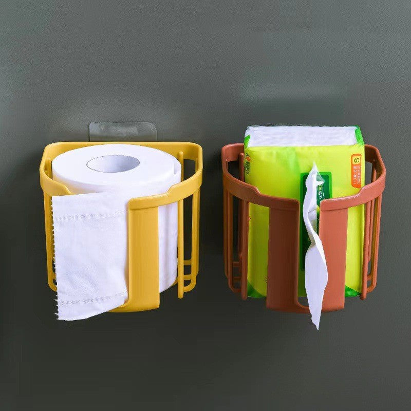 Multipurpose Bathroom Tissue Holder and Storage Basket