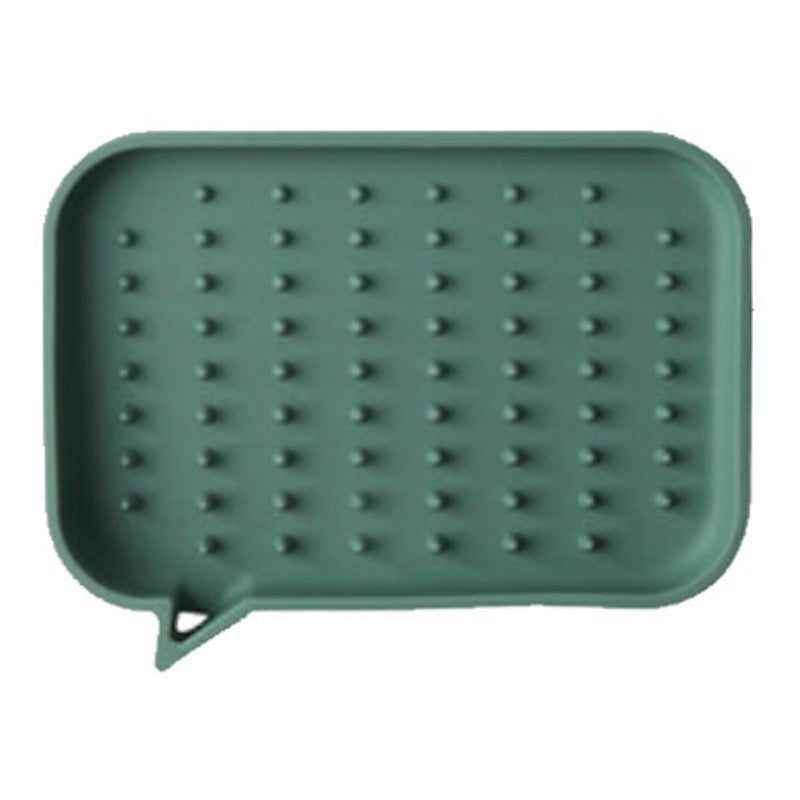 Silicone Soap Holder and Drain Storage Rack Organizer