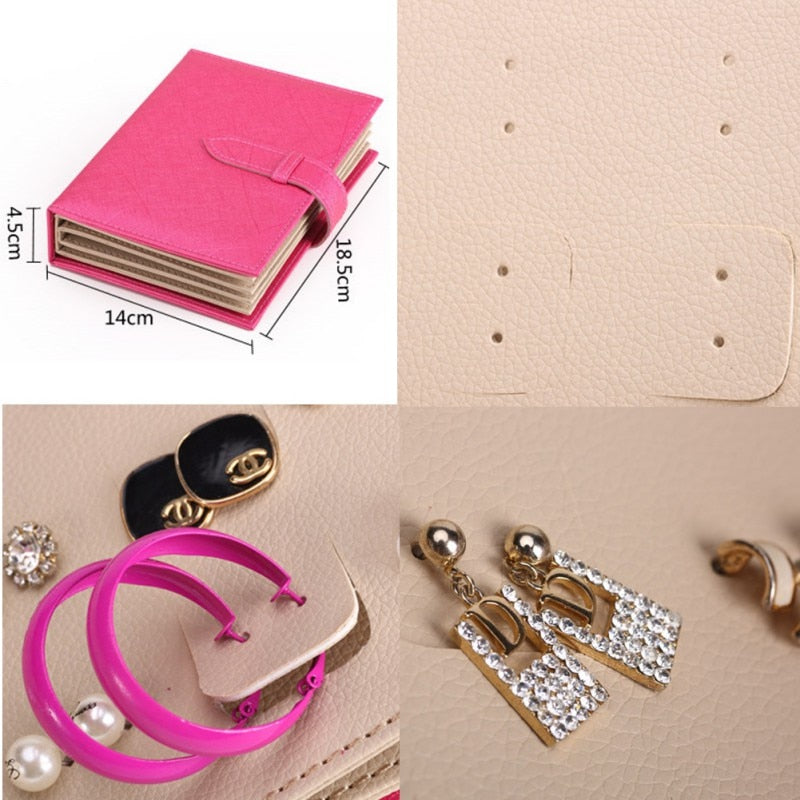 Jewelry Box Organizer with Display Book and Portable Design