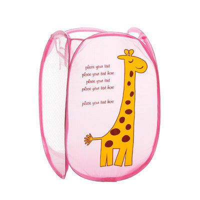 Customizable Cartoon Laundry Basket for Kids Storage