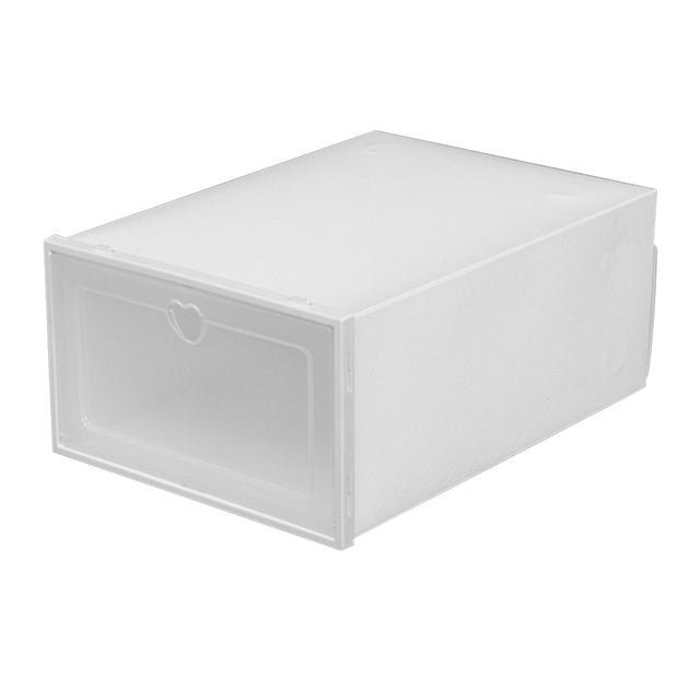 Stackable Transparent Plastic Shoe Storage Organizer Box