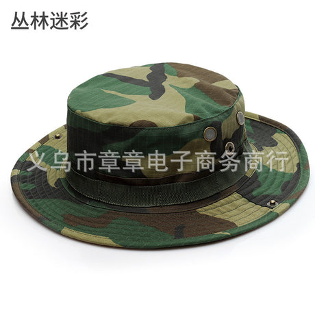 Camouflage Outdoor Round Brim Hat for Hiking