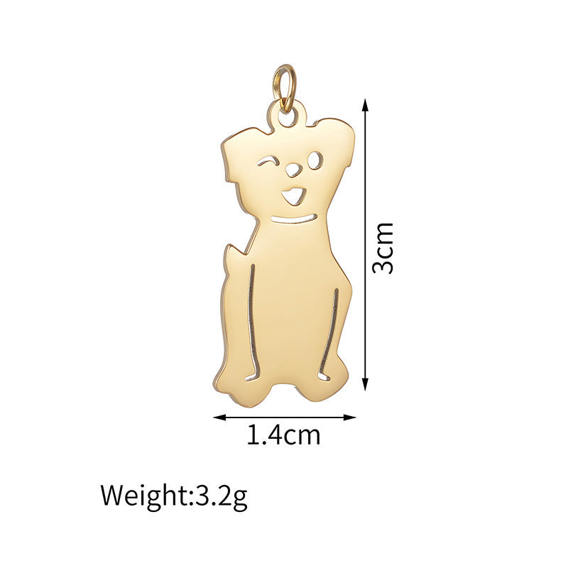 Polished Stainless Steel Pet Accessories for DIY Crafts