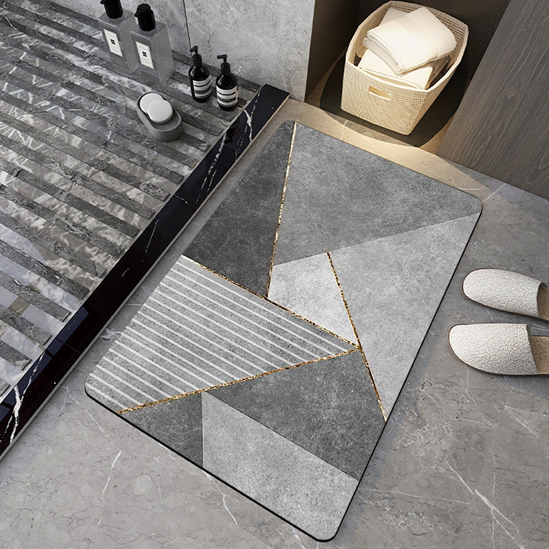 Bathroom Silicone Diatomaceous Water Absorbent Mat
