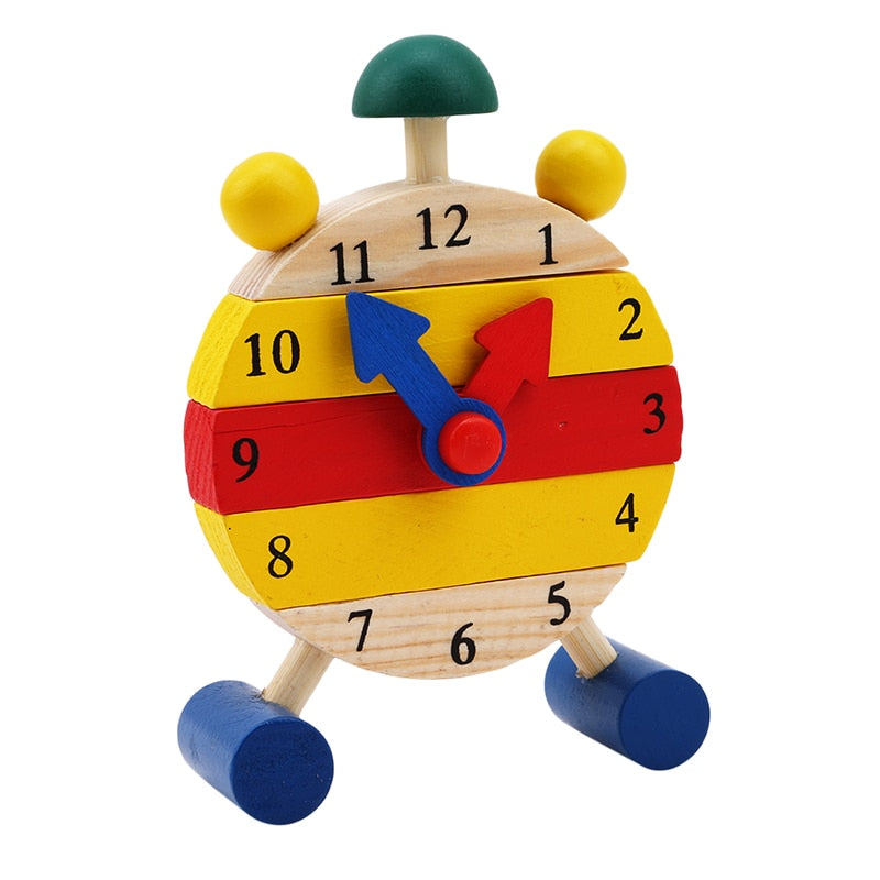 Wooden Educational Puzzle Clock for Kids (Interactive Toy)