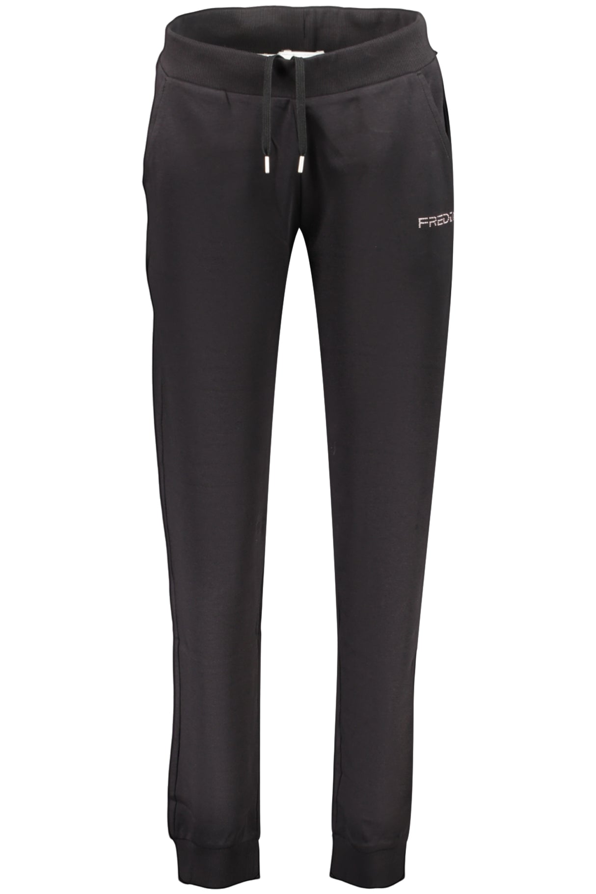 FREDDY WOMEN'S BLACK ZIP-UP SWEATSHIRT