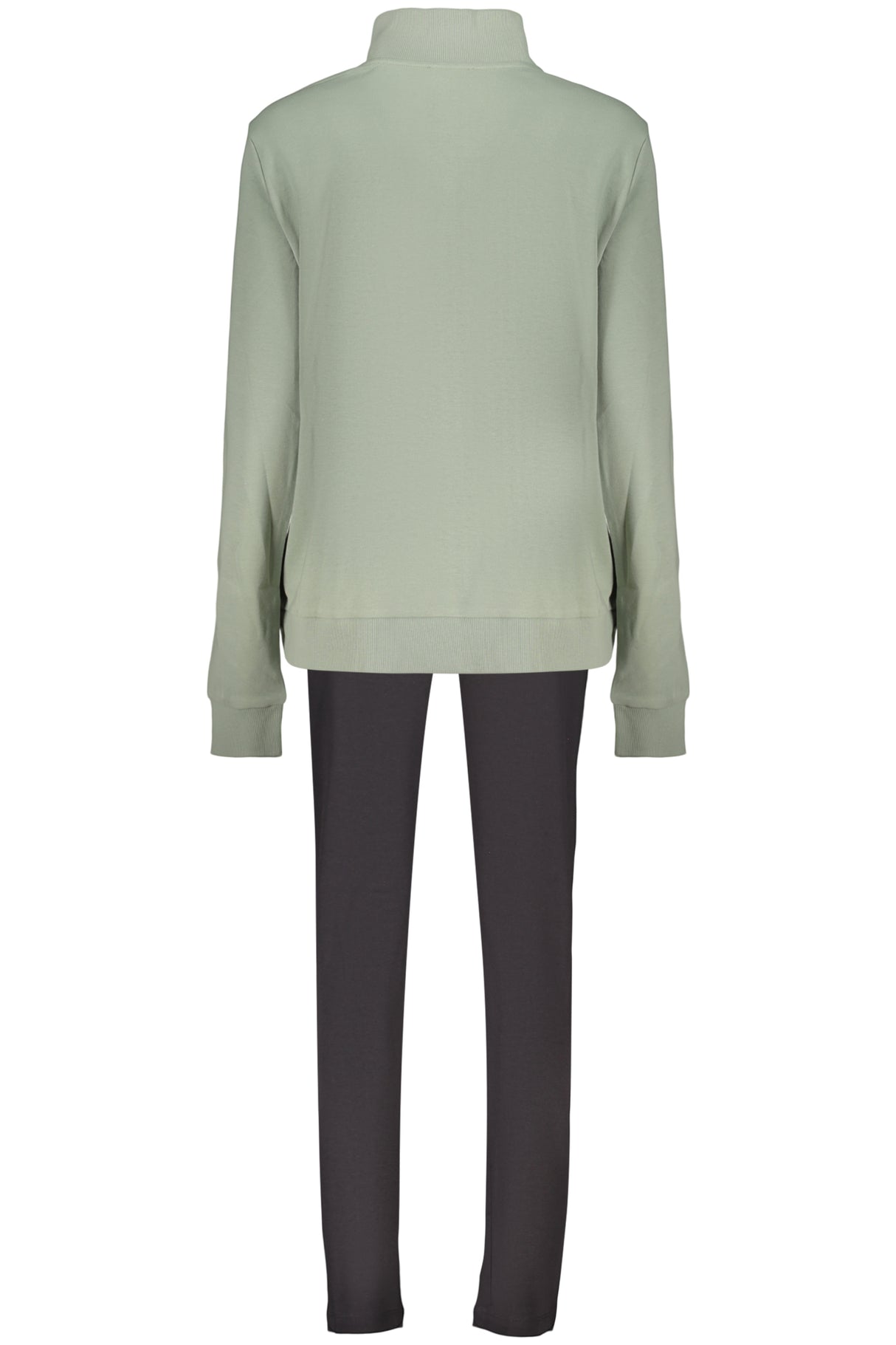 FREDDY WOMEN'S GREEN ZIP-UP SWEATSHIRT