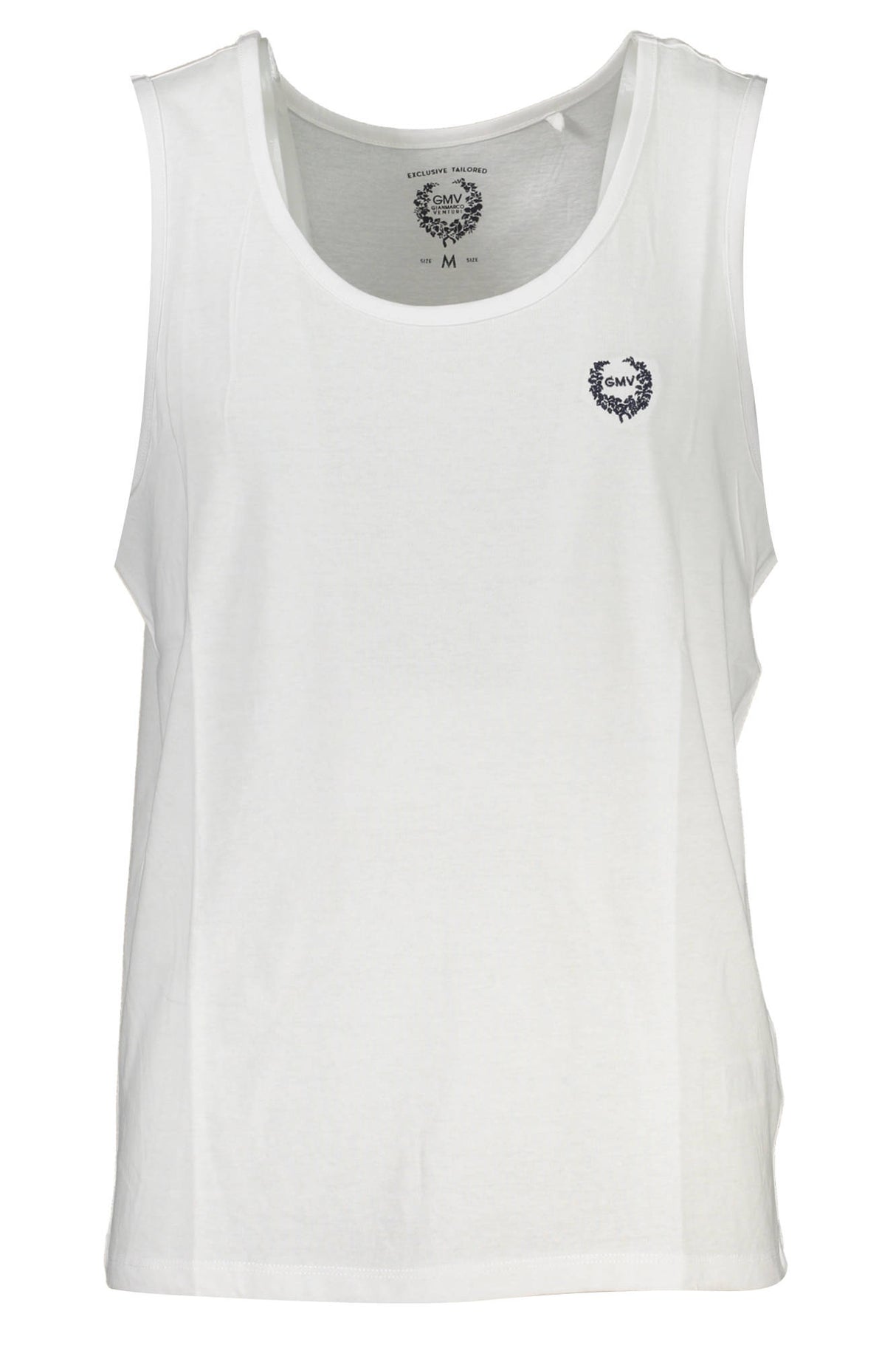 GIAN MARCO VENTURI MEN'S WHITE TANK TOP