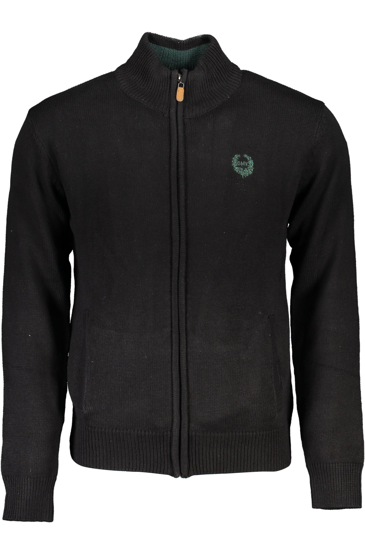 GIAN MARCO VENTURI MEN'S BLACK CARDIGAN