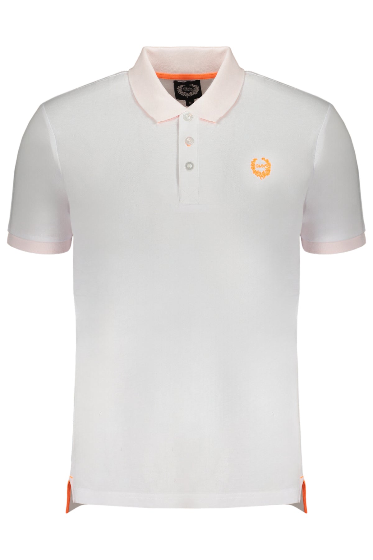 GIAN MARCO VENTURI MEN'S WHITE SHORT SLEEVED POLO SHIRT