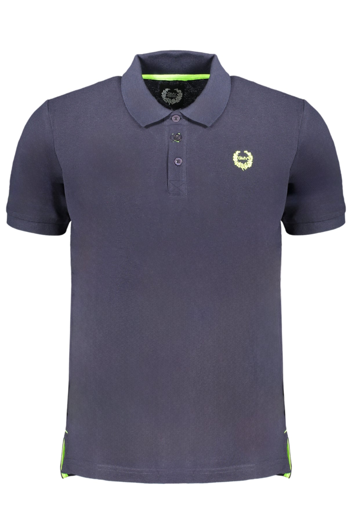 GIAN MARCO VENTURI MEN'S SHORT SLEEVED POLO SHIRT BLUE