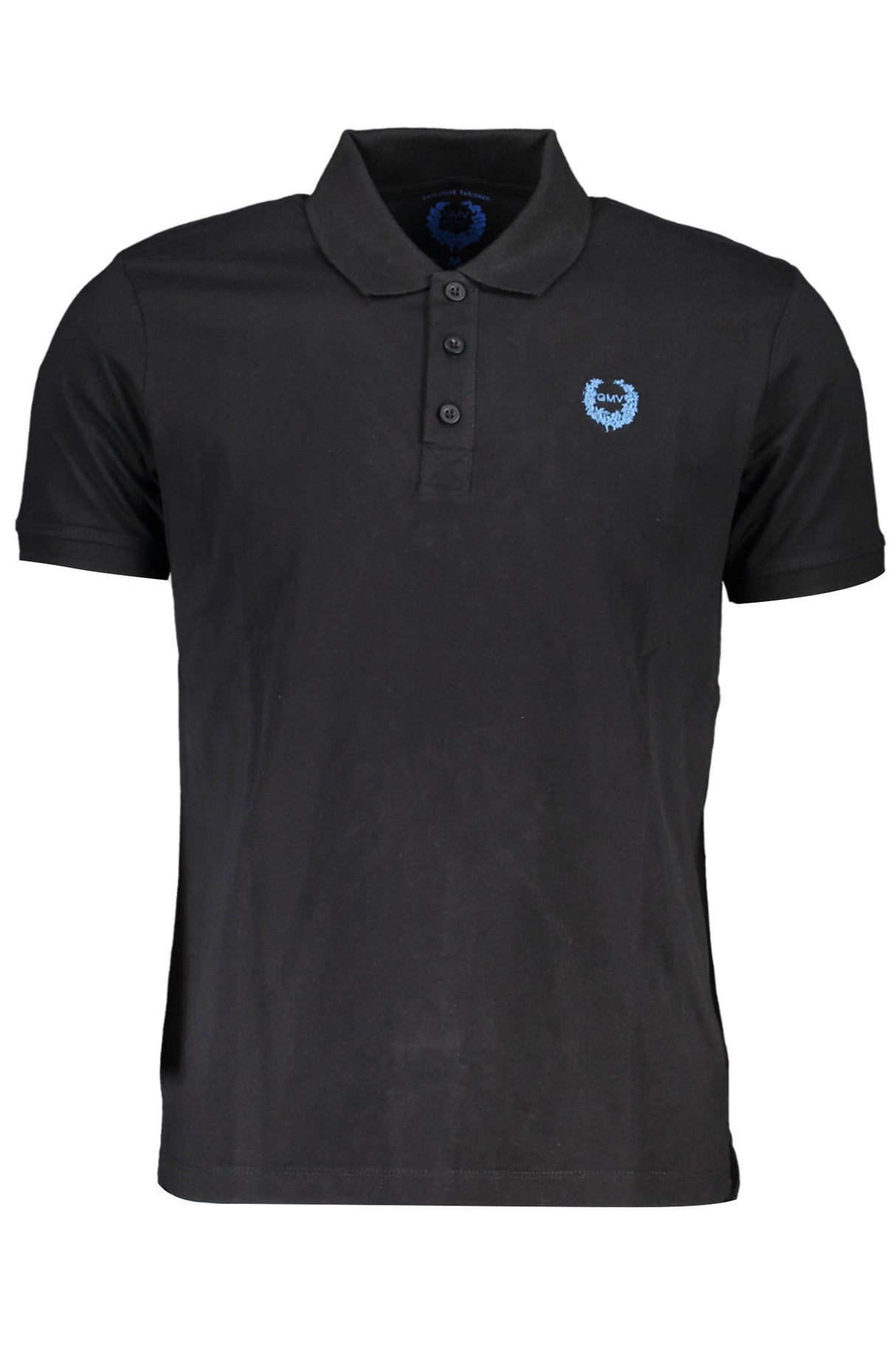 GIAN MARCO VENTURI MEN'S SHORT SLEEVE POLO BLACK