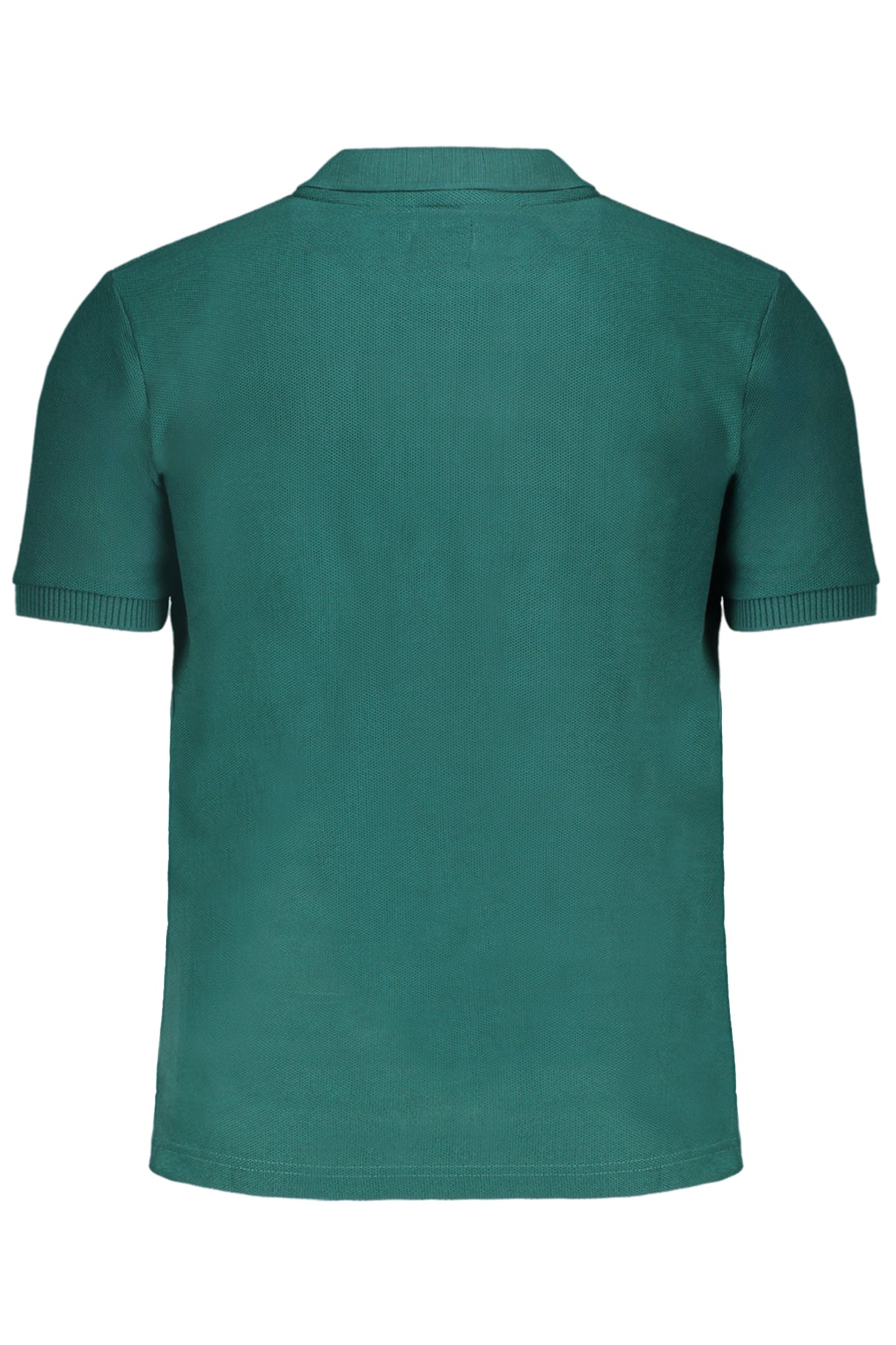 GIAN MARCO VENTURI GREEN MEN'S SHORT SLEEVED POLO SHIRT
