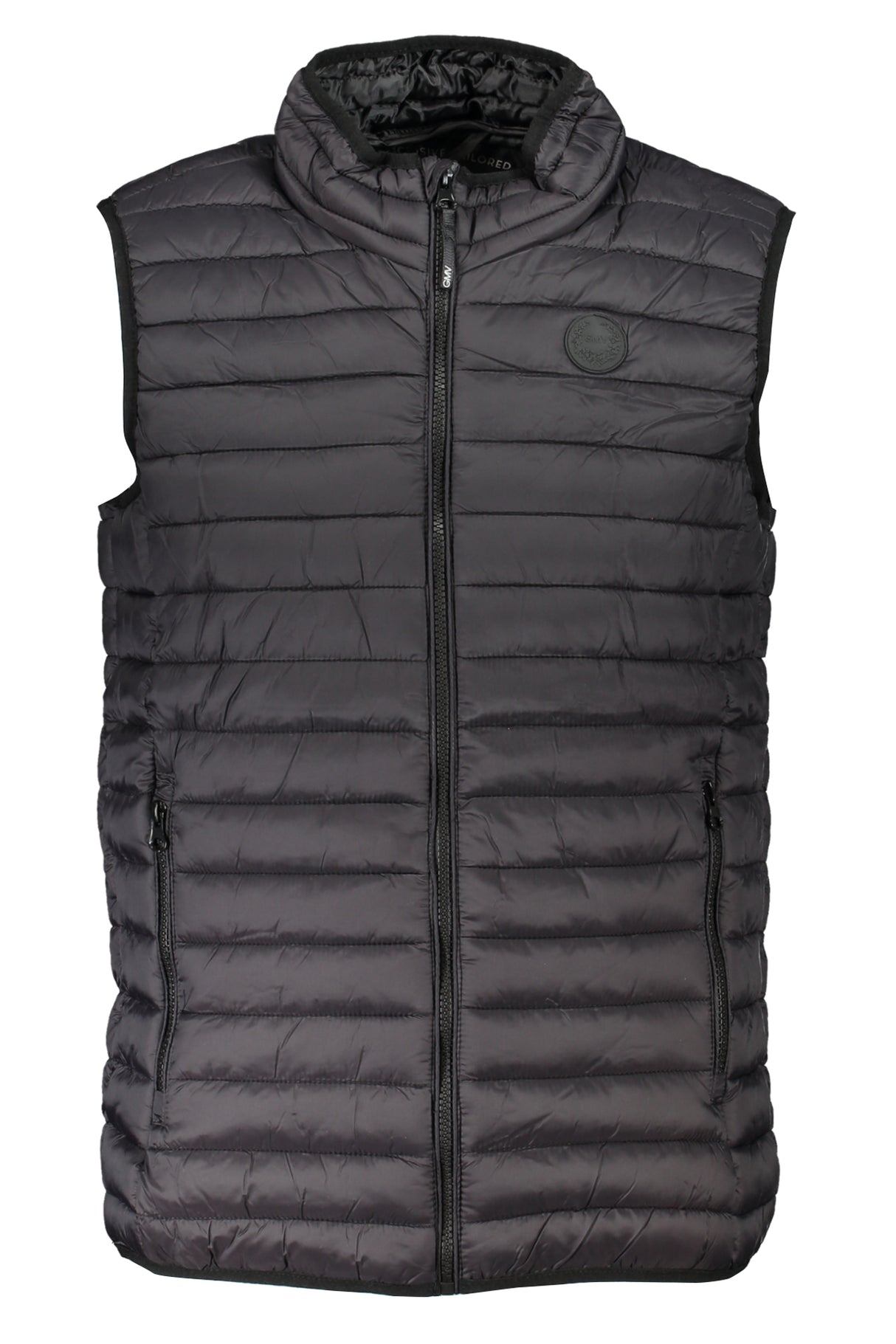 GIAN MARCO VENTURI BLACK MEN'S SLEEVELESS