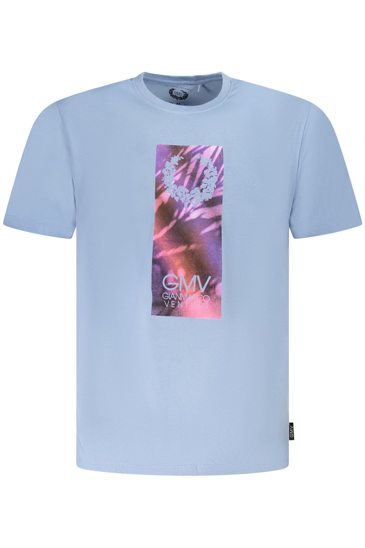 GIAN MARCO VENTURI MEN'S SHORT SLEEVE T-SHIRT BLUE