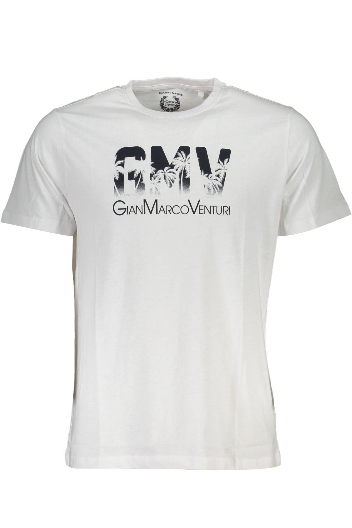 GIAN MARCO VENTURI MEN'S SHORT SLEEVE T-SHIRT WHITE