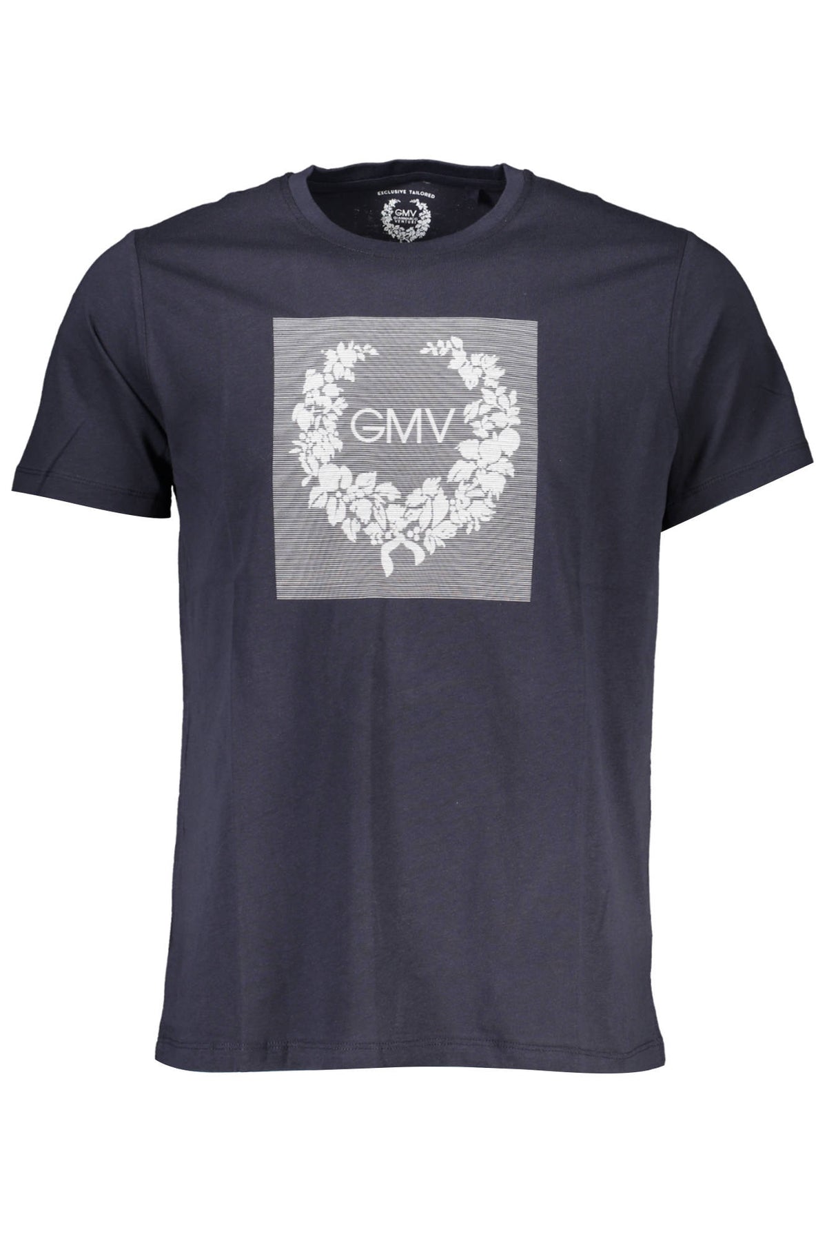 GIAN MARCO VENTURI MEN'S SHORT SLEEVED T-SHIRT BLUE