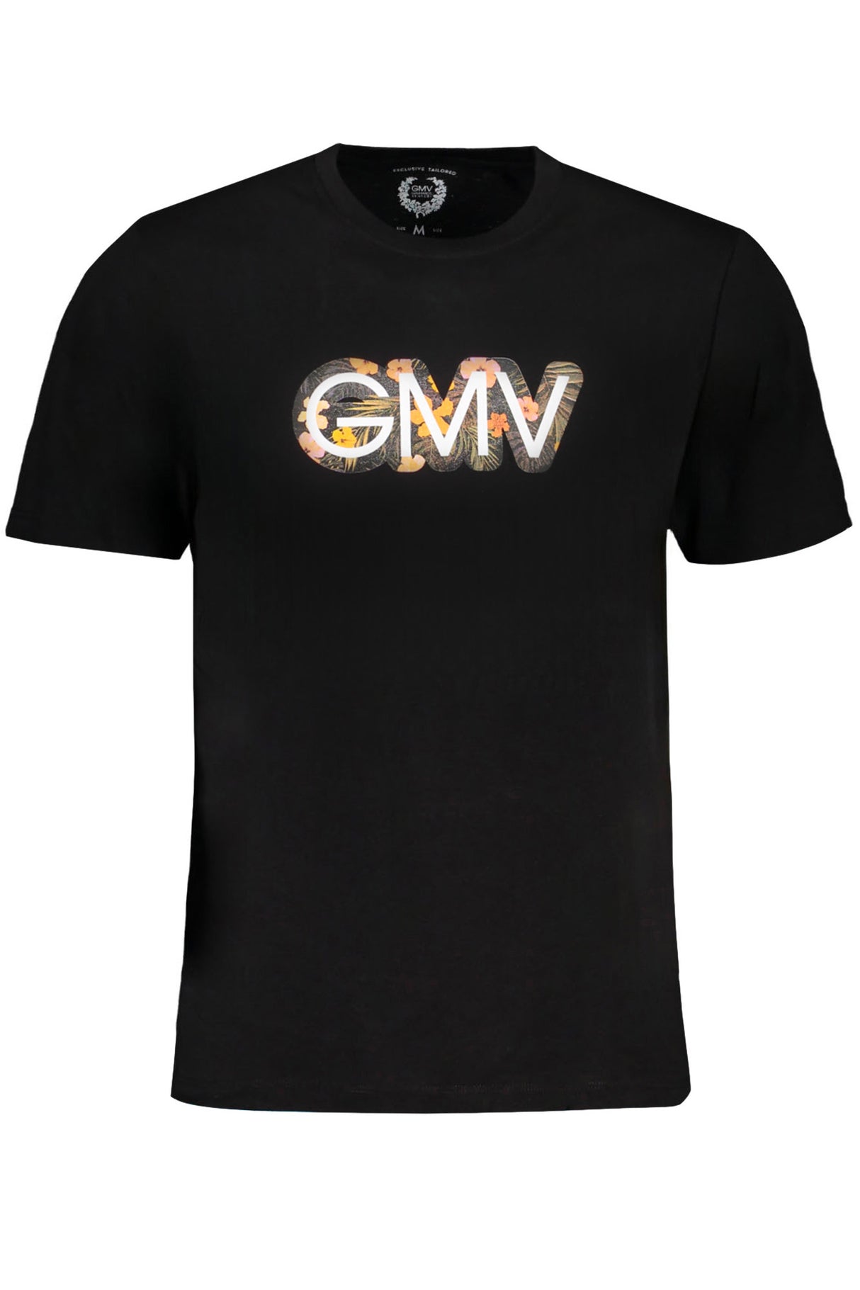 GIAN MARCO VENTURI MEN'S SHORT SLEEVED T-SHIRT BLACK