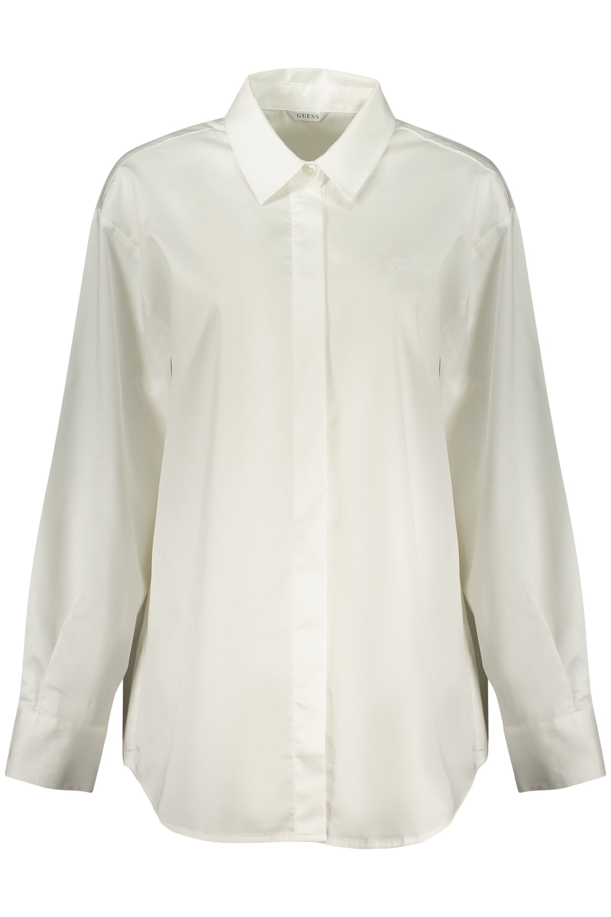 GUESS JEANS WOMEN'S LONG-SLEEVED SHIRT WHITE