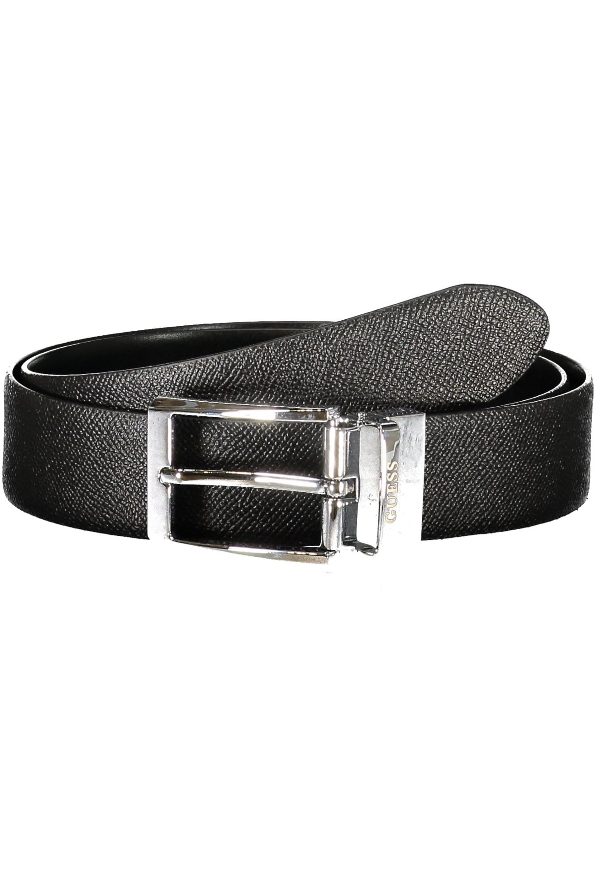 GUESS JEANS MEN'S BLACK LEATHER BELT
