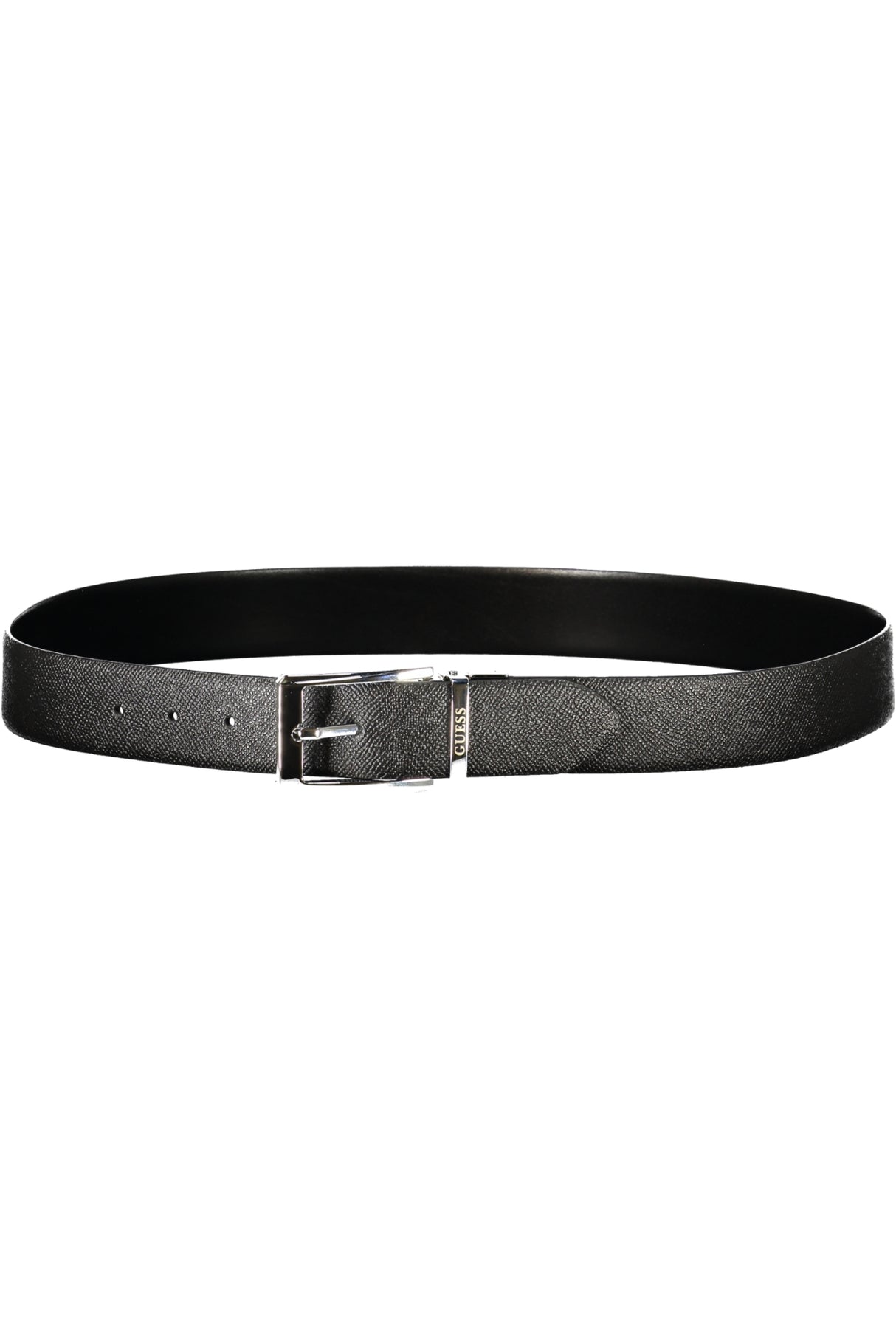 GUESS JEANS MEN'S BLACK LEATHER BELT