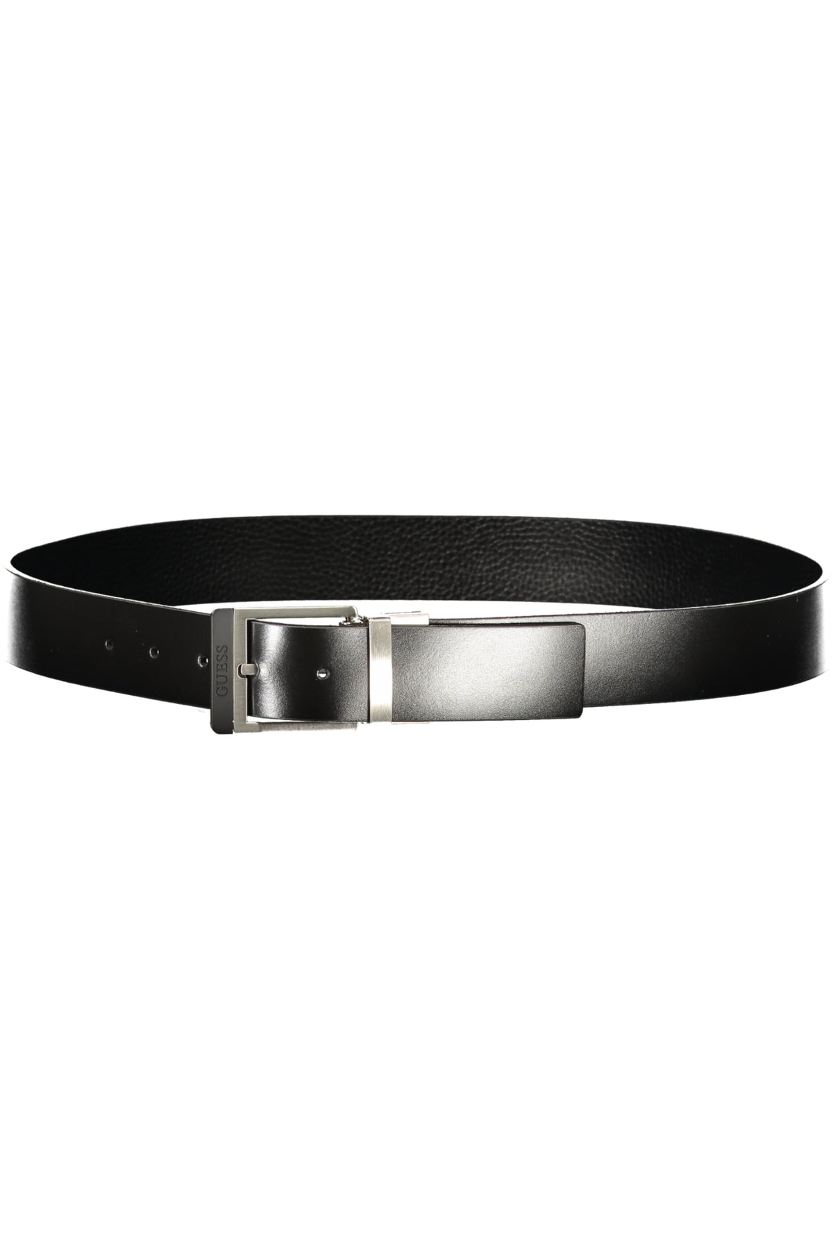GUESS JEANS MEN'S BLACK LEATHER BELT