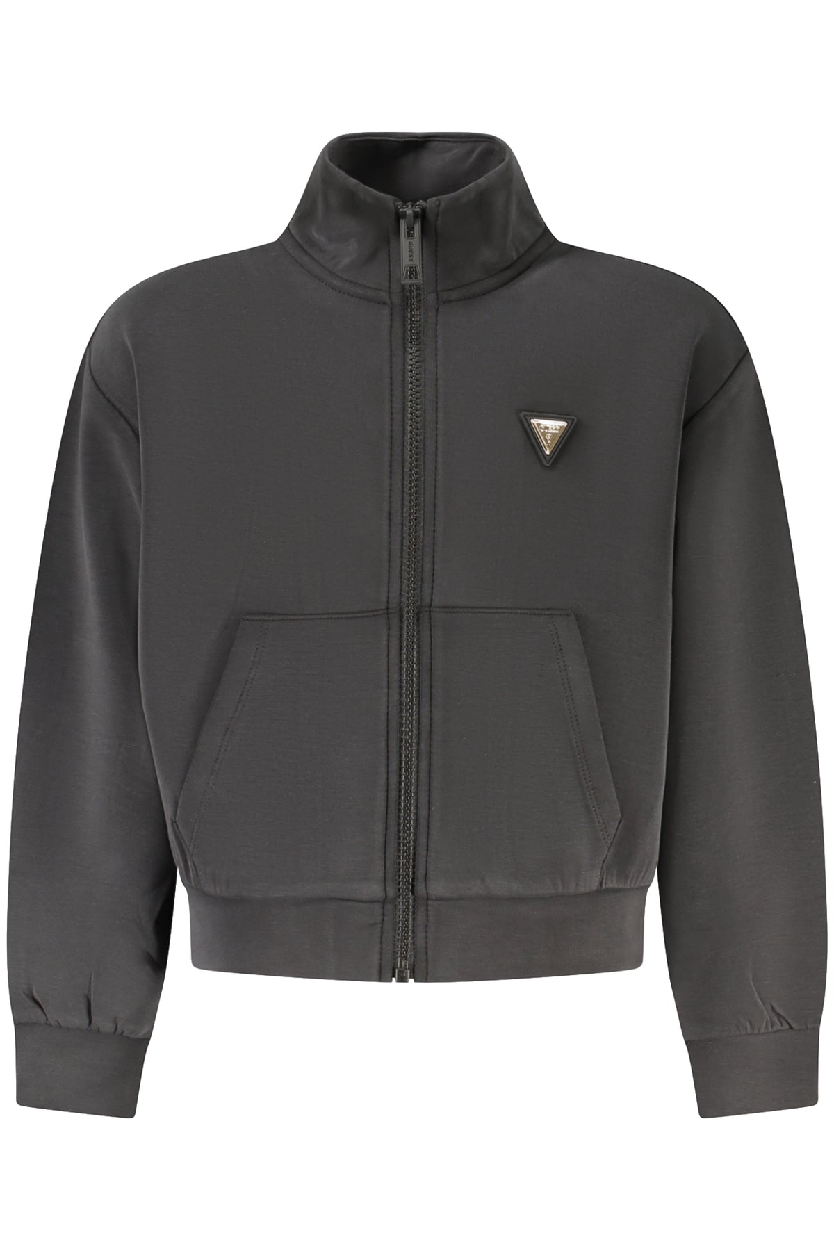 GUESS JEANS ZIP-UP SWEATSHIRT FOR GIRLS, BLACK
