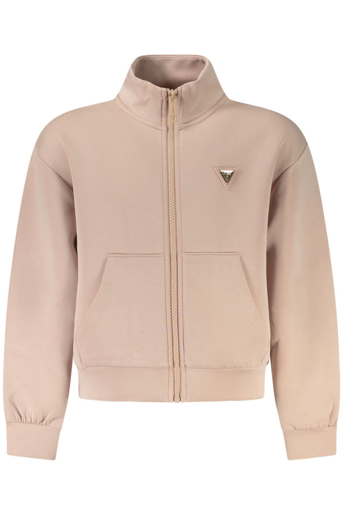 GUESS JEANS PINK ZIP-UP SWEATSHIRT FOR GIRLS