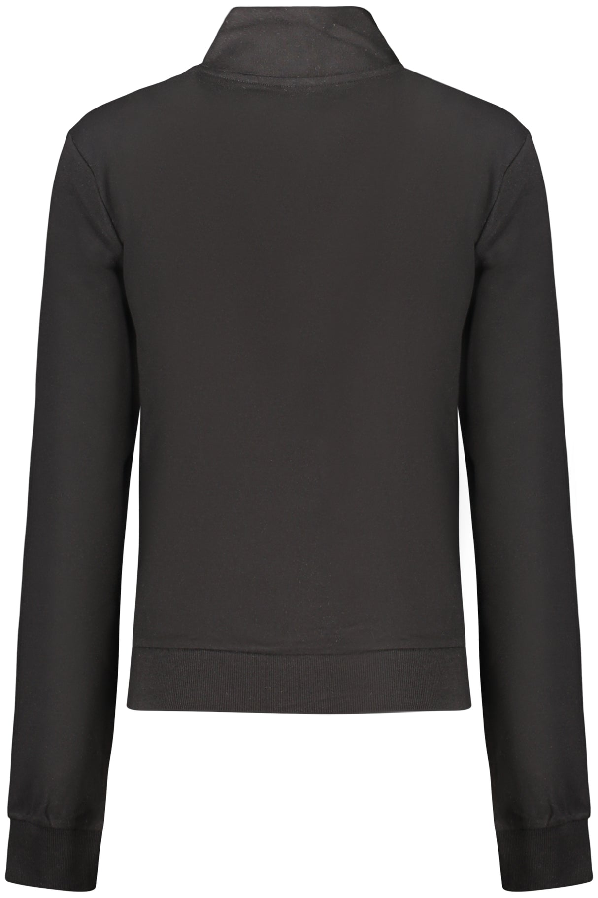GUESS JEANS WOMEN'S BLACK ZIP-UP SWEATSHIRT