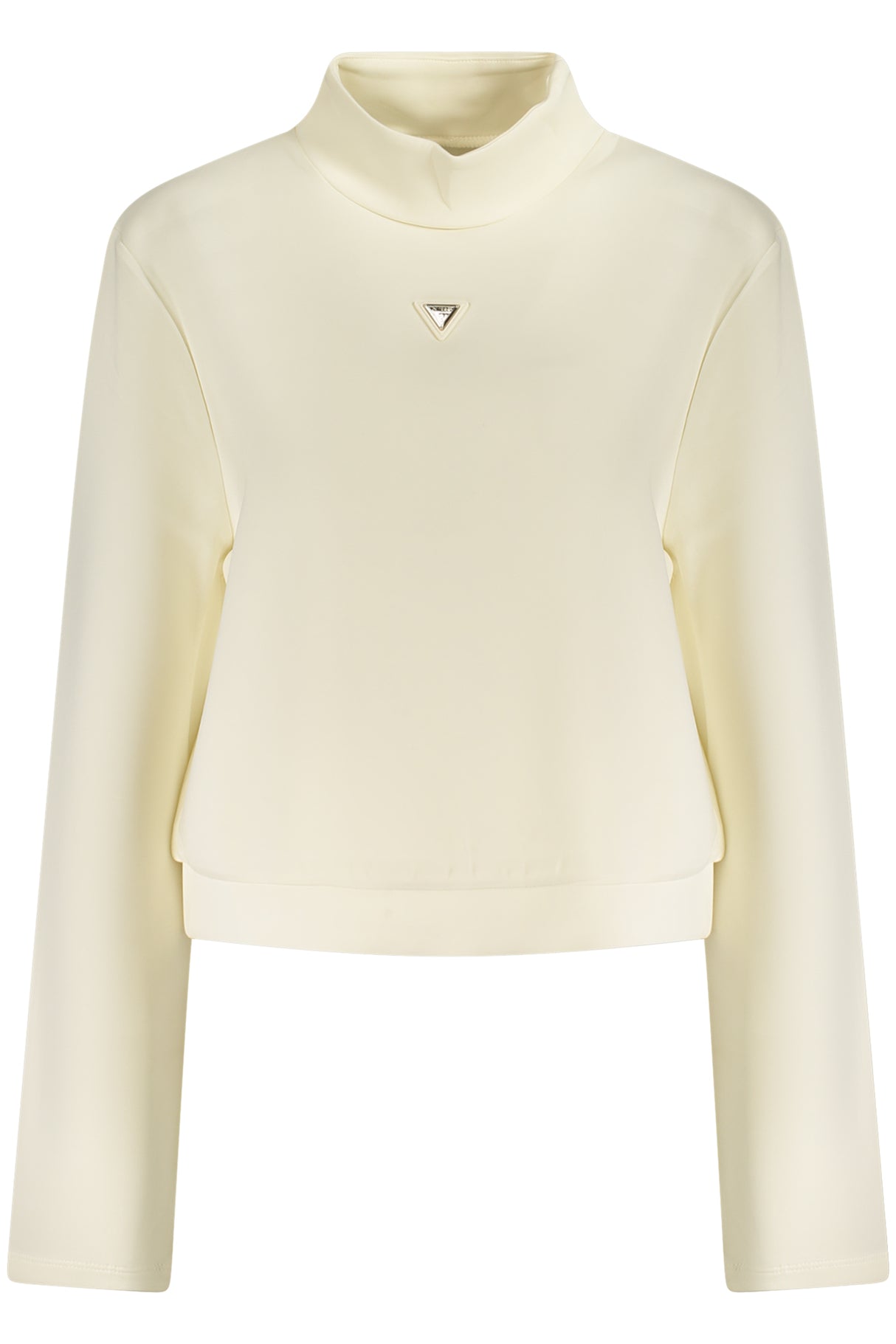 GUESS JEANS WOMEN'S WHITE ZIP-UP SWEATSHIRT