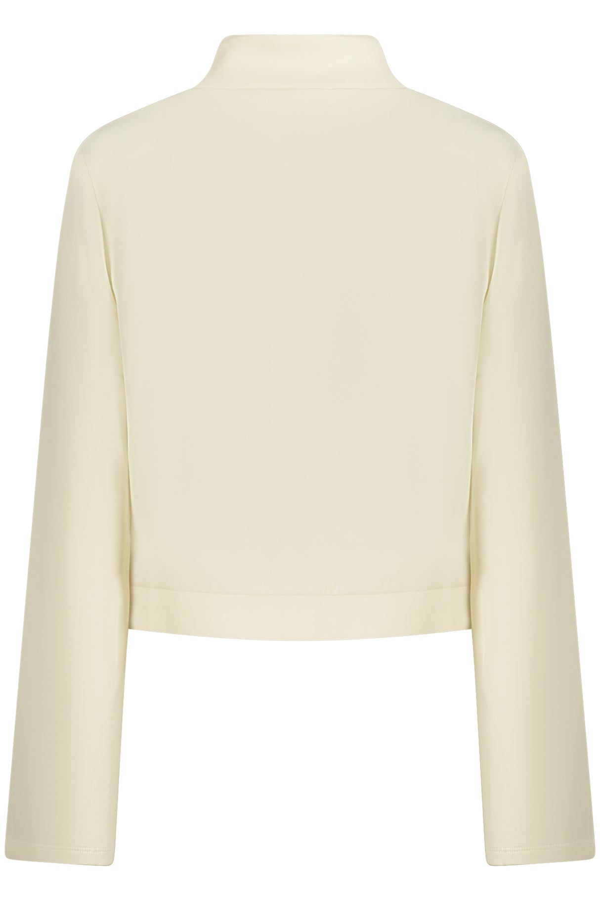 GUESS JEANS WOMEN'S WHITE ZIP-UP SWEATSHIRT