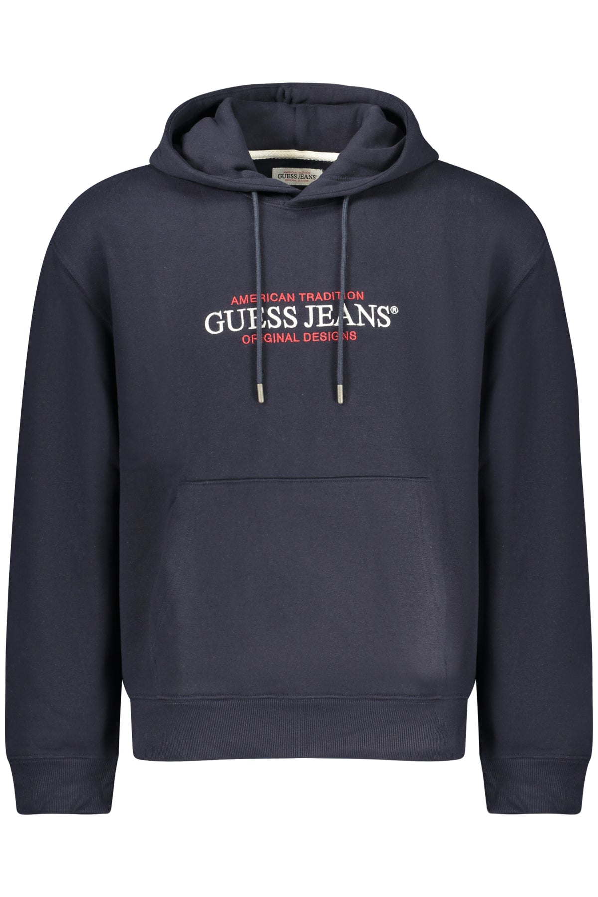GUESS JEANS MEN'S BLUE ZIP-UP SWEATSHIRT