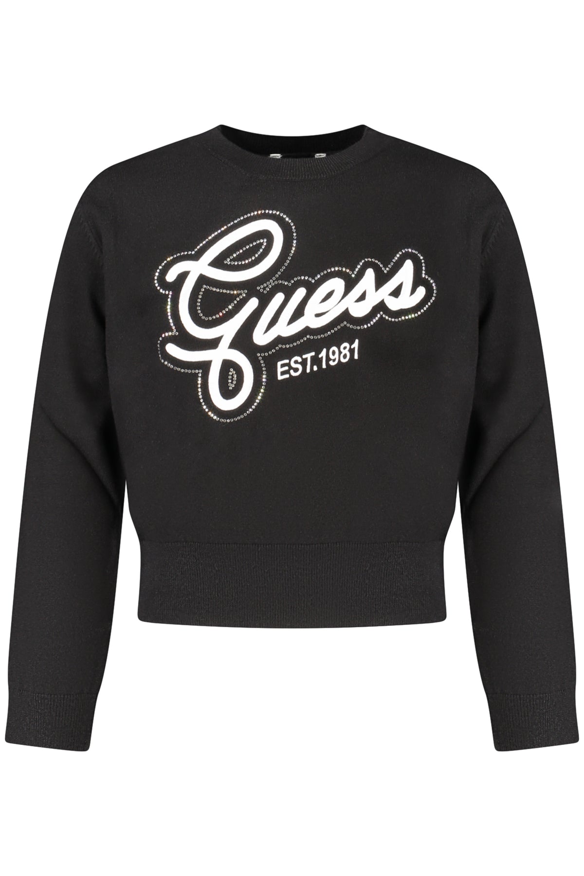 GUESS JEANS BLACK SWEATER FOR GIRLS