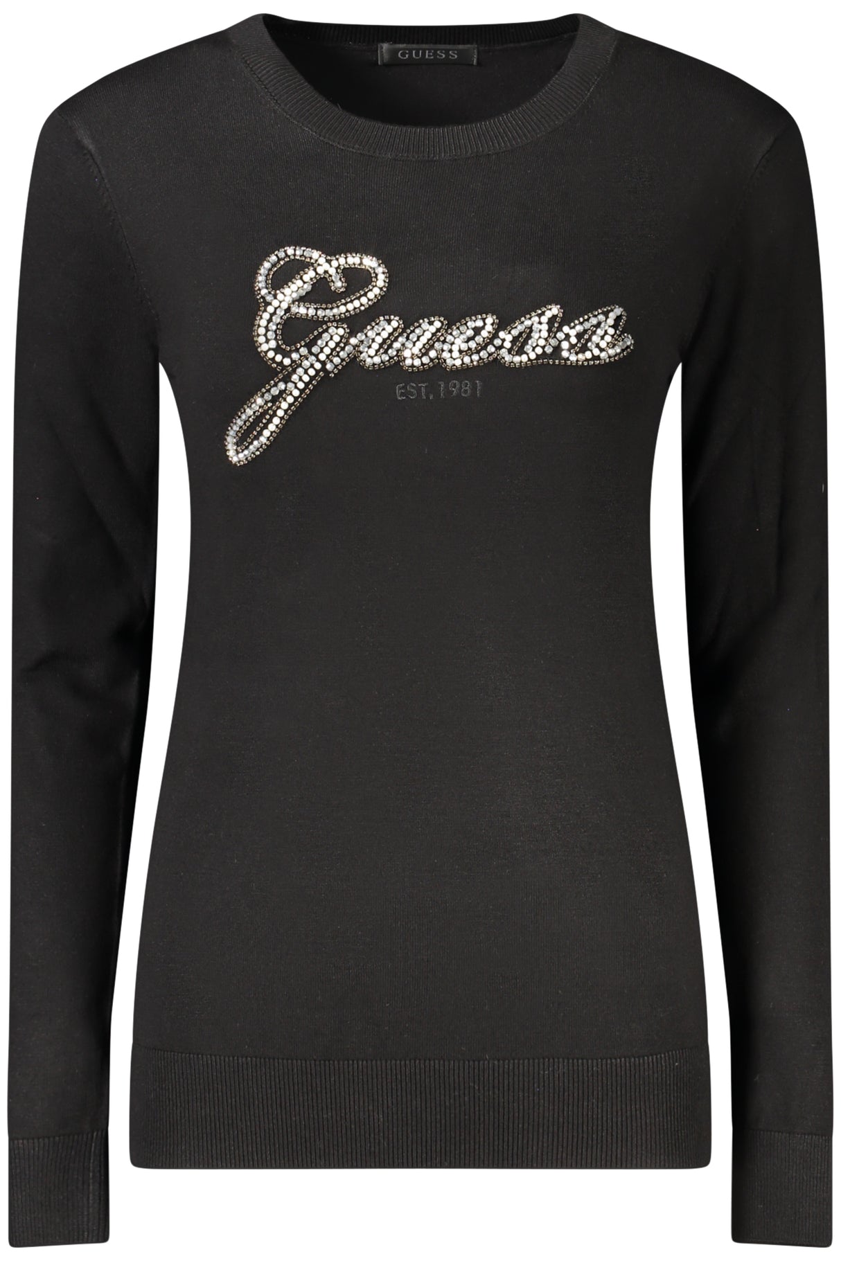 GUESS JEANS WOMEN'S BLACK SWEATER