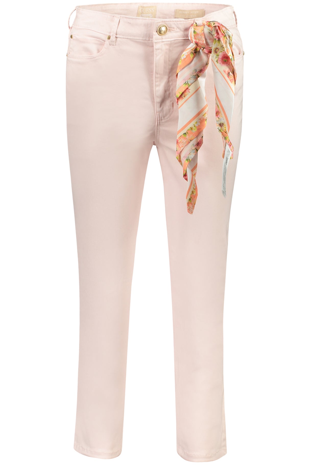 GUESS JEANS WOMEN'S PINK TROUSERS