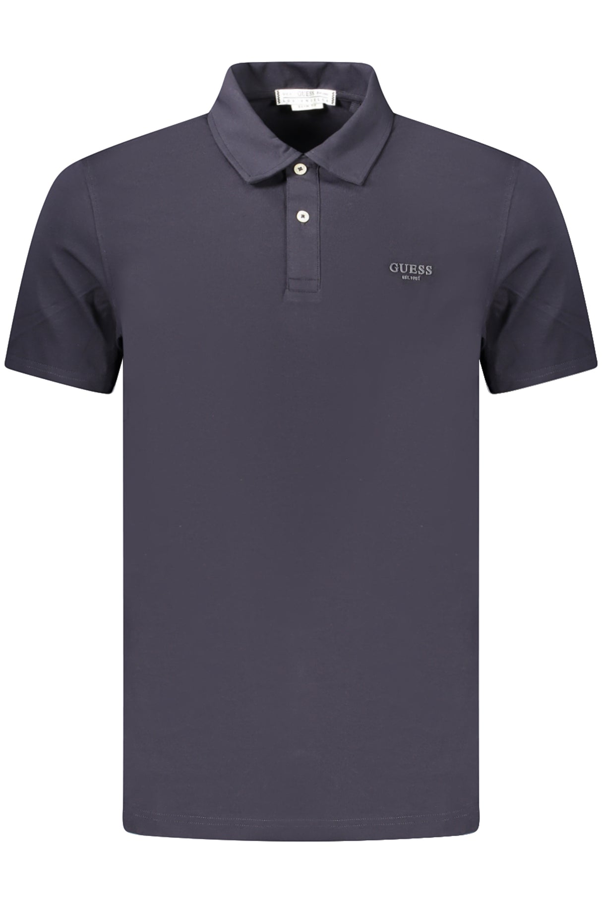 GUESS JEANS MEN'S SHORT-SLEEVE POLO SHIRT, BLUE
