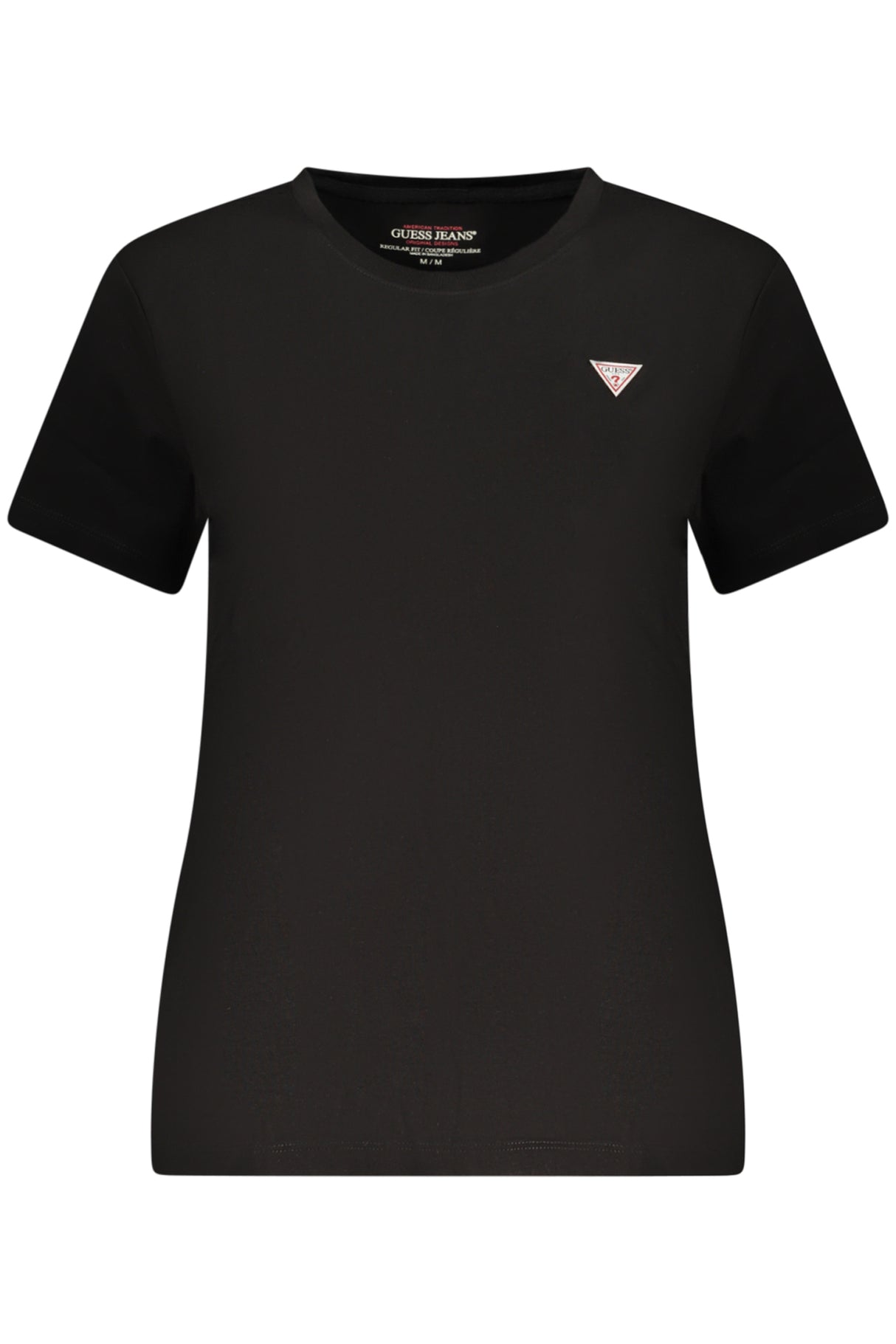 GUESS JEANS WOMEN'S SHORT-SLEEVED T-SHIRT BLACK