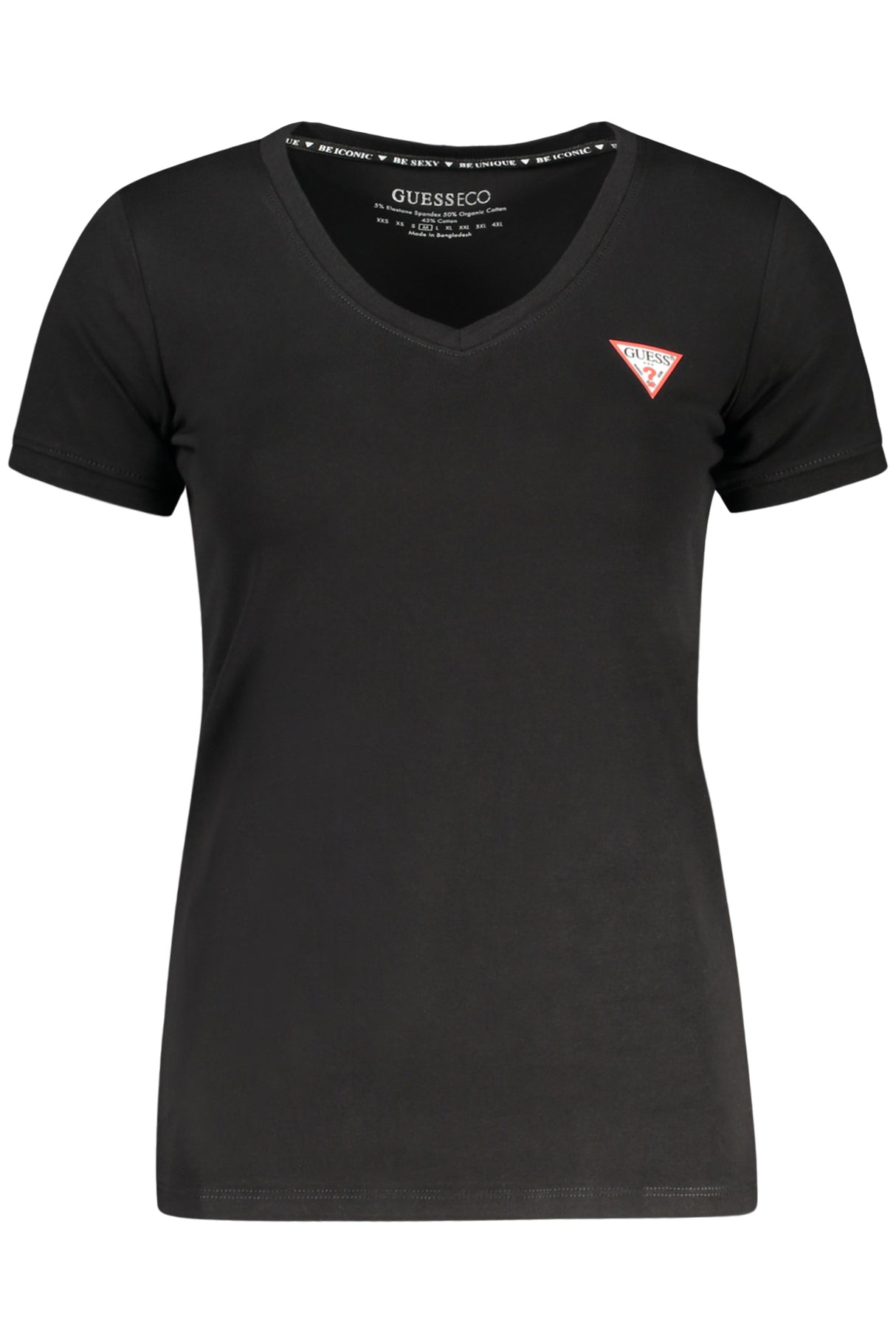 GUESS JEANS SHORT SLEEVE T-SHIRT WOMEN BLACK