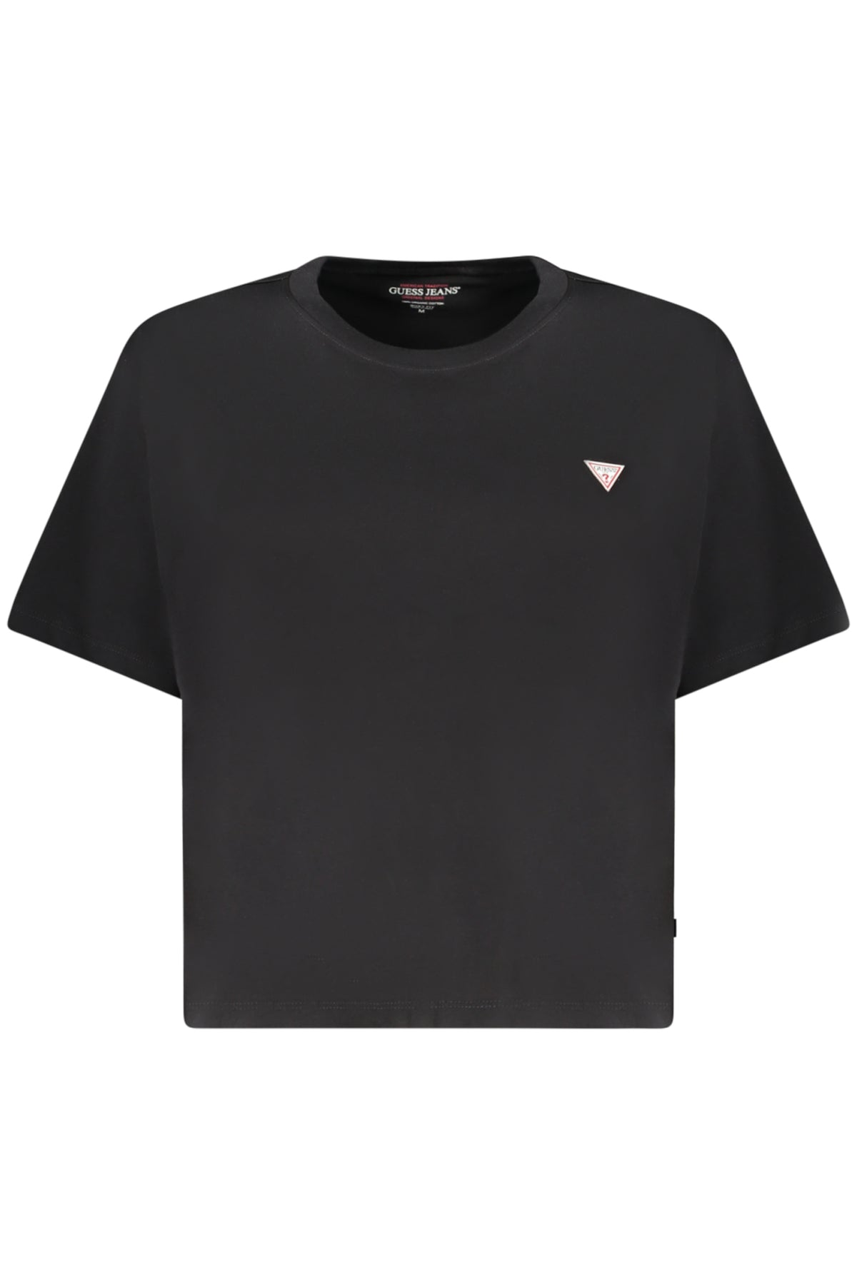 GUESS JEANS WOMEN'S SHORT-SLEEVED T-SHIRT BLACK