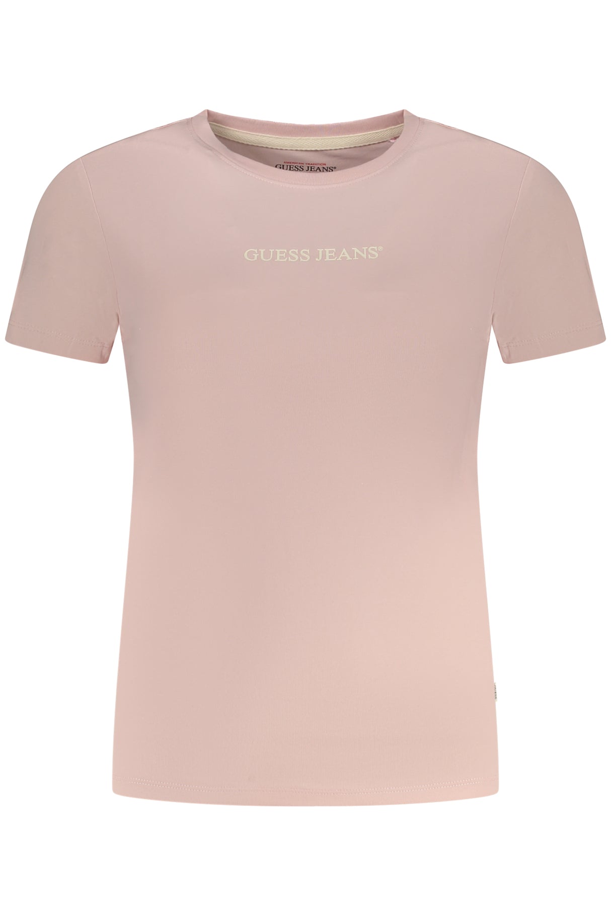 GUESS JEANS WOMEN'S SHORT SLEEVE T-SHIRT PINK