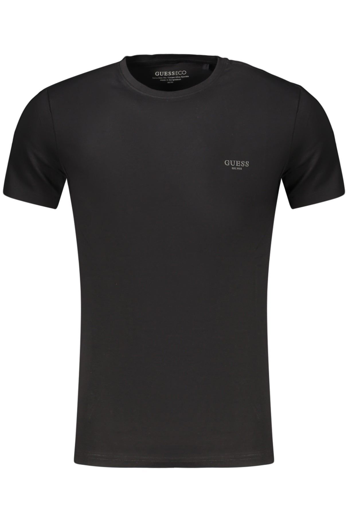 GUESS JEANS MEN'S SHORT-SLEEVED T-SHIRT BLACK