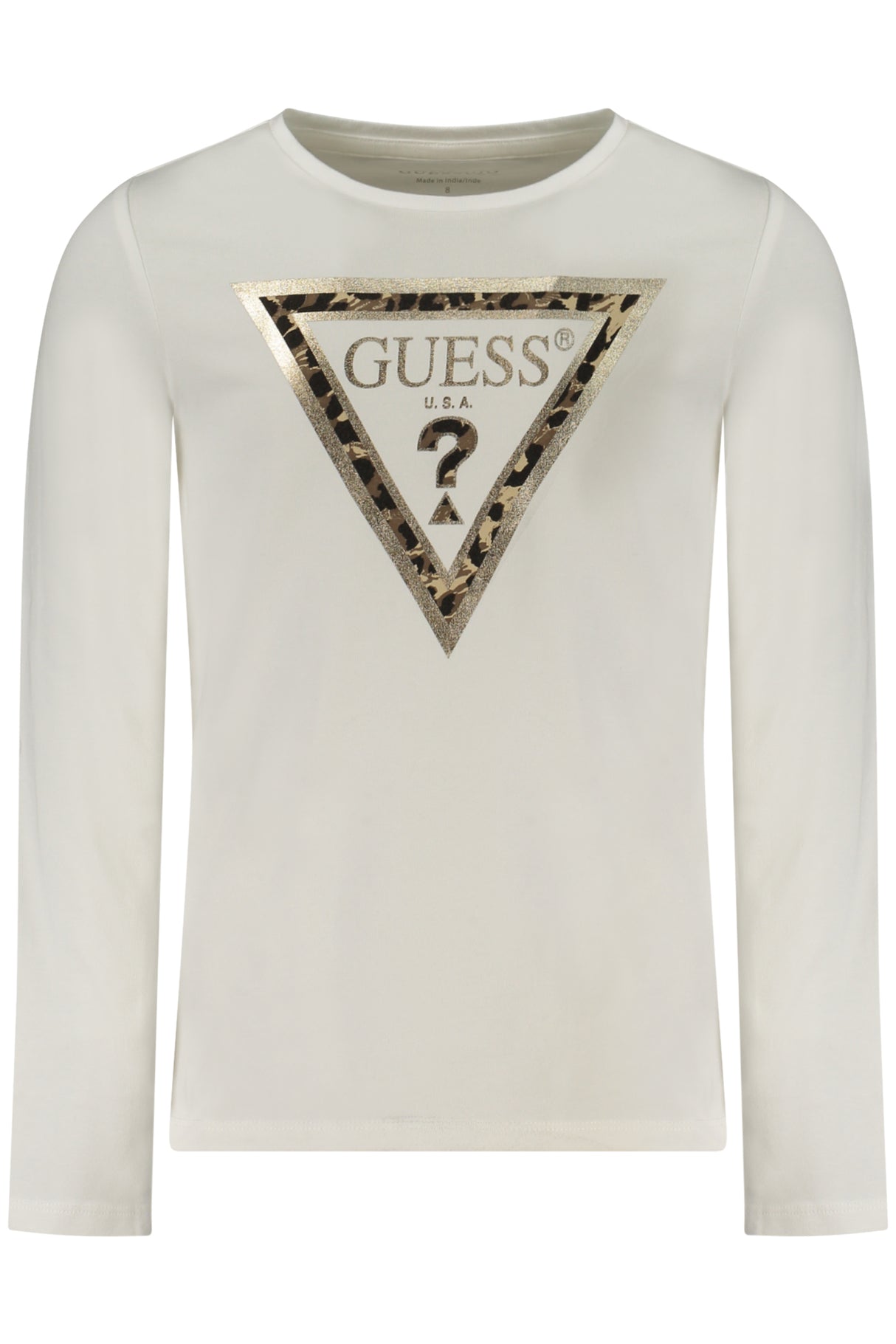 GUESS JEANS LONG-SLEEVED T-SHIRT FOR GIRLS, WHITE