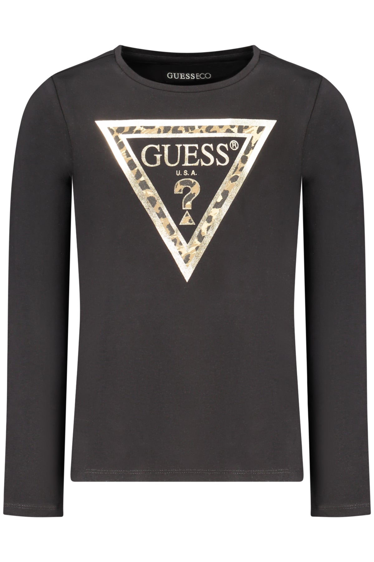 GUESS JEANS LONG-SLEEVED T-SHIRT FOR GIRLS, BLACK